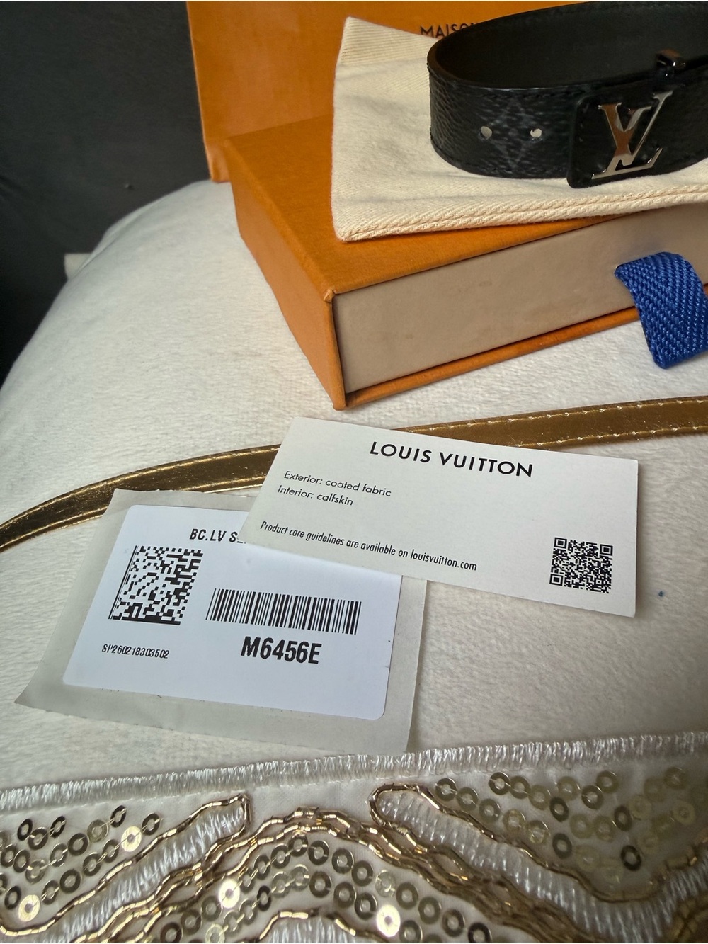 Louis Vuitton Brown Monogram Canvas LV Buckle Bracelet - Picture 10 of 16
